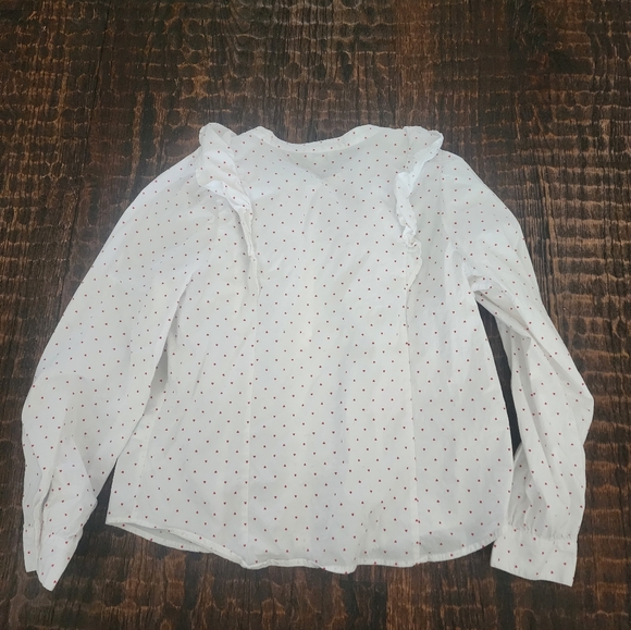 Jcrew Heart Ruffle Button Down - Picture 5 of 7